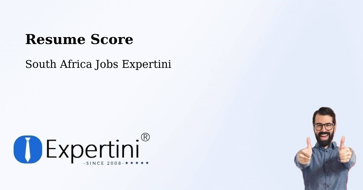 Resume Score & Job Description Match Tool – Ermelo - South Africa Jobs Expertini